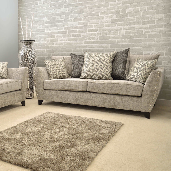 Amora Fabric Sofa & Armchair Collection - The Furniture Mega Store