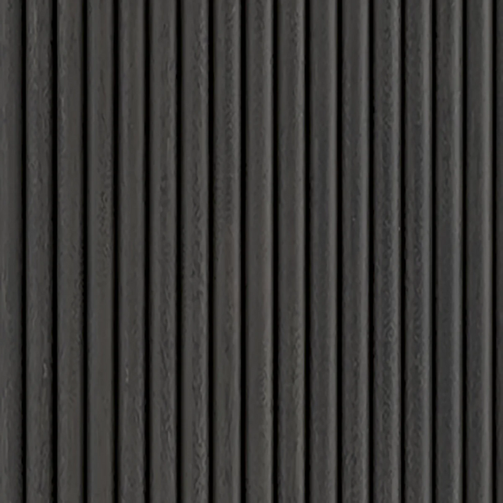 Miles Charcoal Fluted Mango & White Marble Large Curved Sideboard - The Furniture Mega Store