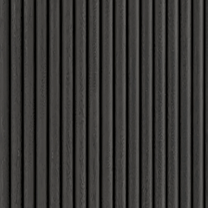 Miles Charcoal Fluted Mango & White Marble Small Curved Sideboard - 100cm - The Furniture Mega Store