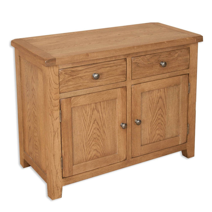 Wiltshire Country Oak 2 Door 2 Drawer Medium Sideboard - The Furniture Mega Store