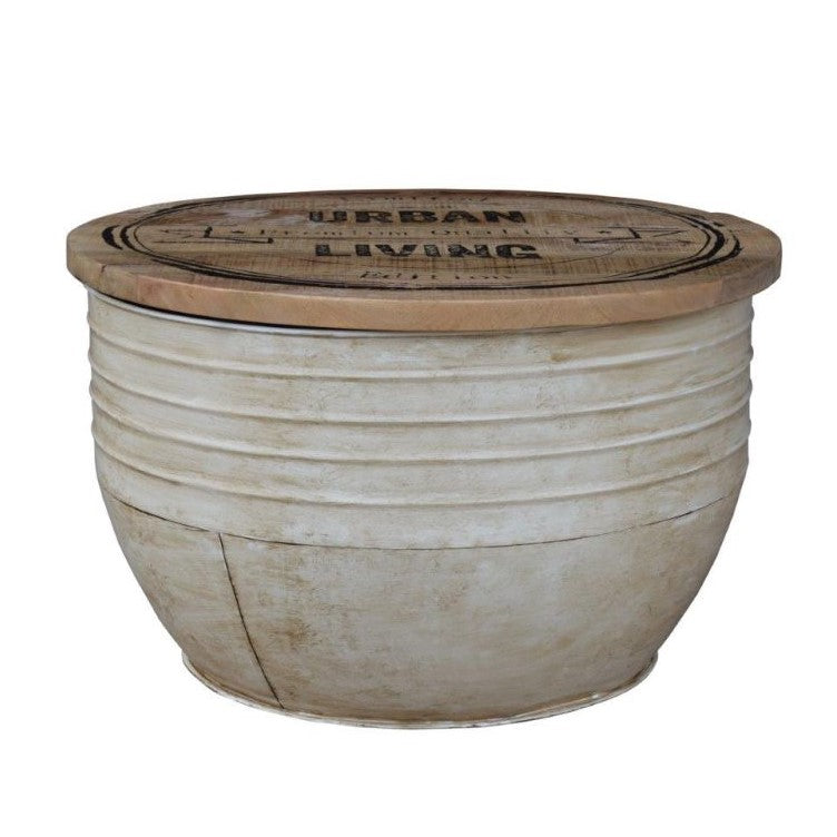 Urban Ivory Storage Trunk Coffee Table - The Furniture Mega Store
