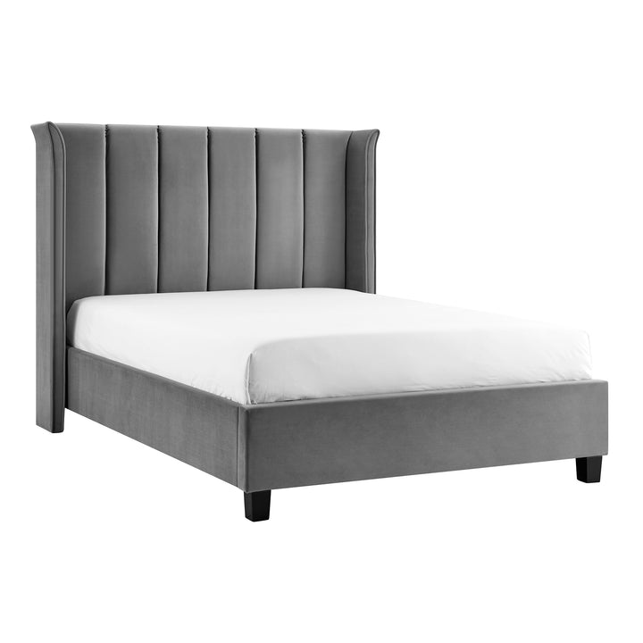 Alegra Upholstered Bed Frame 4"6 Double Bed - Choice Of Colours - Interior Envy