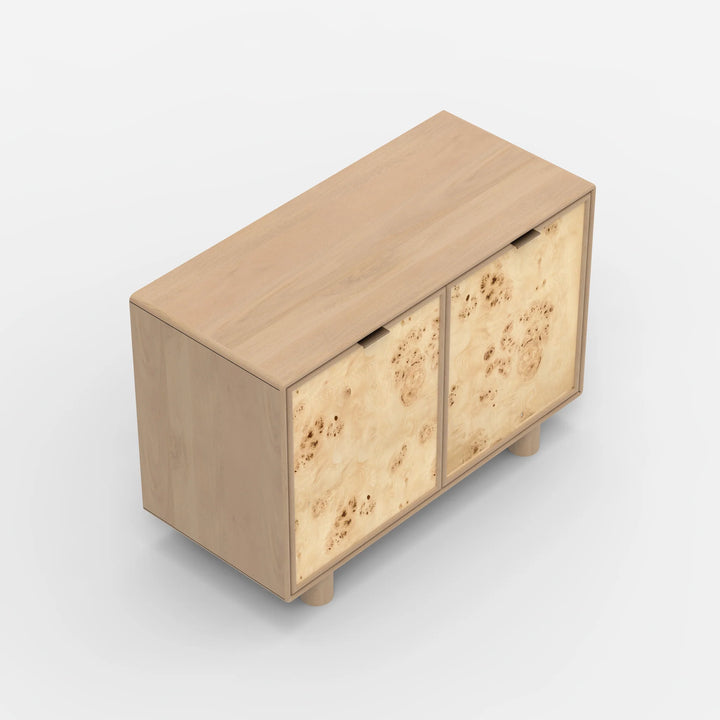 Urban Burl Two Door Cabinet  Mango Wood- Natural