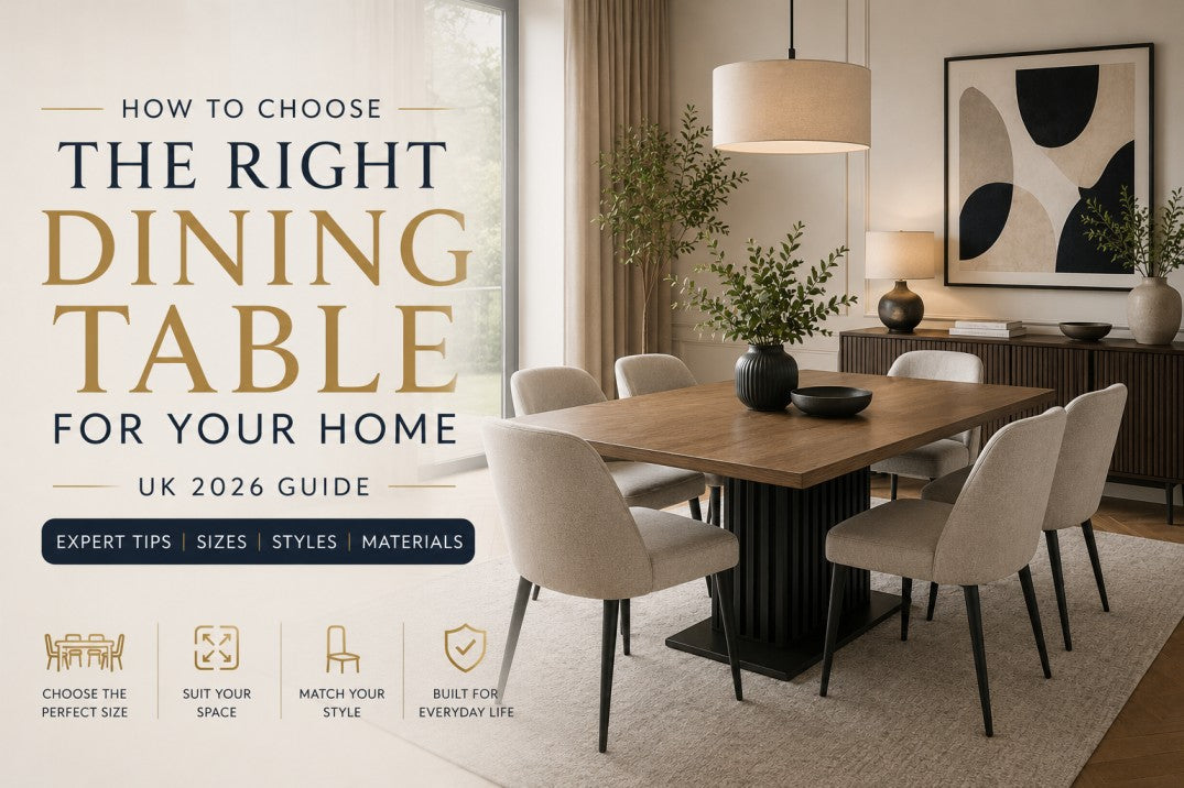 How to Choose the Right Dining Table for Your Home (UK 2026 Guide)