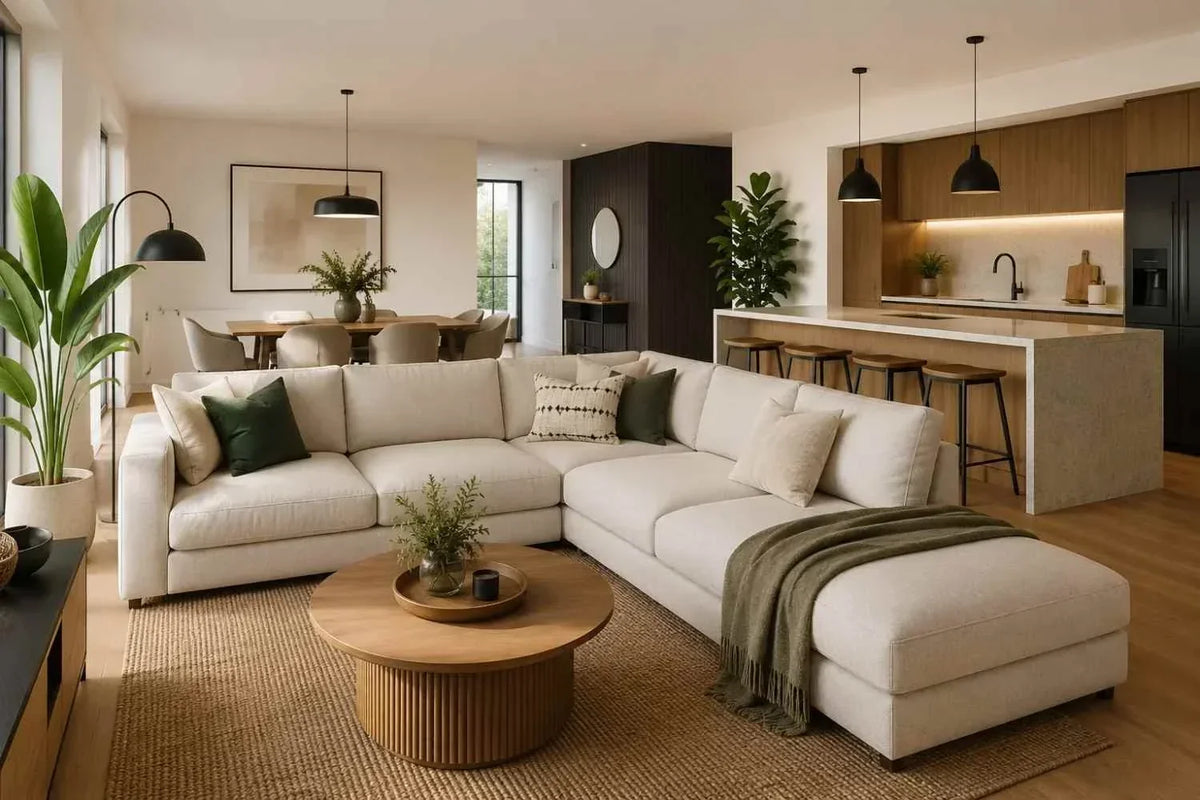 How to Use a Corner Sofa to Divide an Open-Plan Living Space 