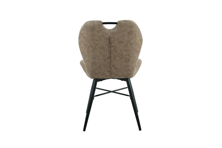 Roma Mink Fabric Dining Chair - Interior Envy