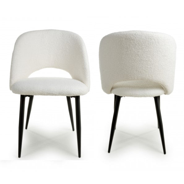 Atlantic Boucle Dining Chairs Sold Pairs