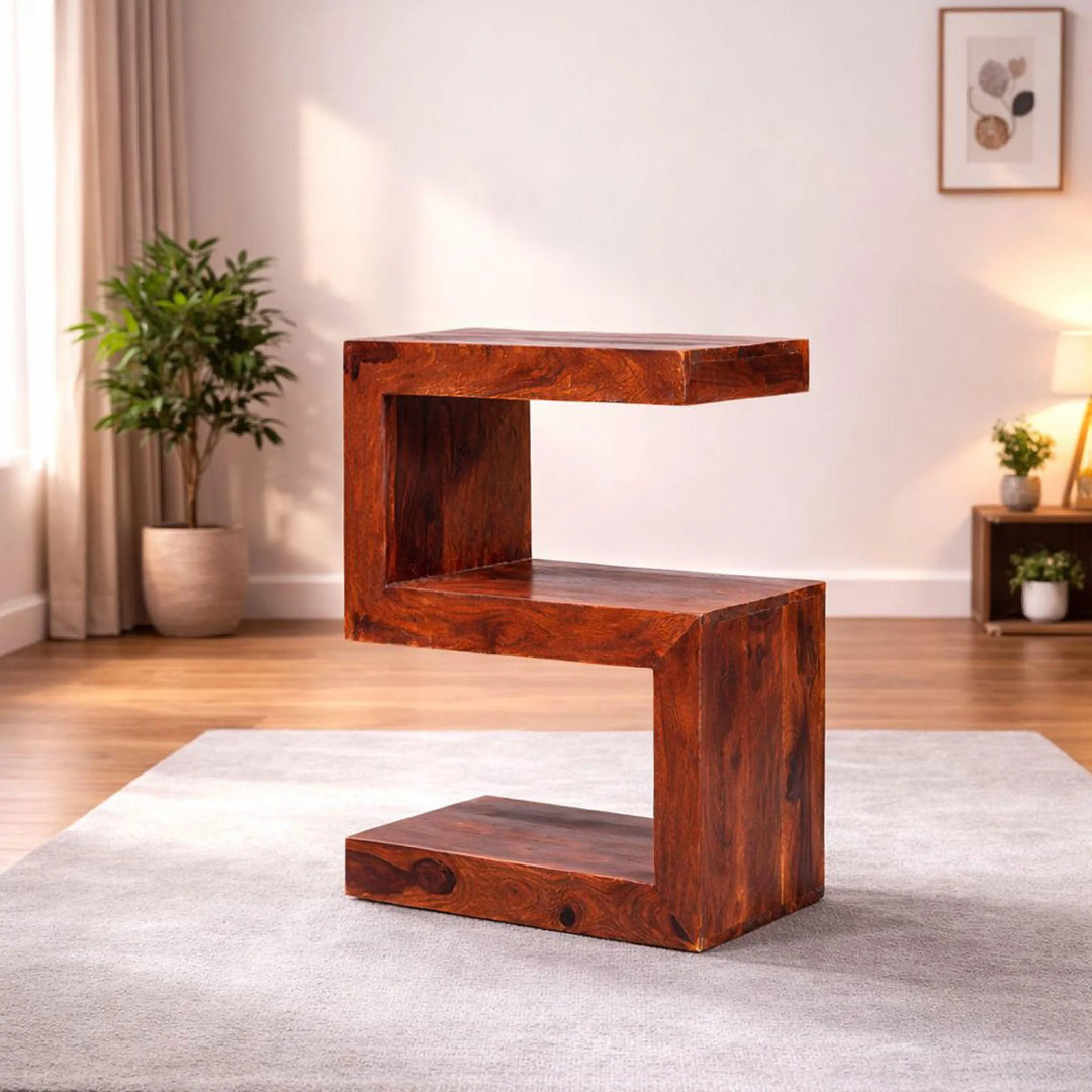 Cube Large Sheesham S Shelving Unit - Interior Envy