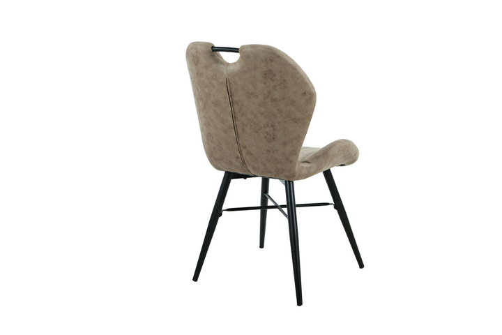 Roma Mink Fabric Dining Chair - Interior Envy