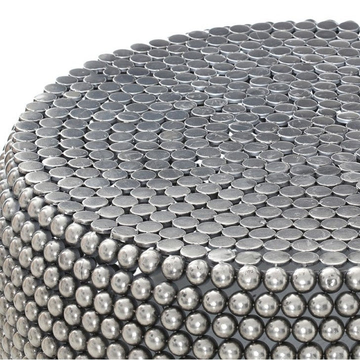 Templar Beaded Silver Coffee Table - The Furniture Mega Store 