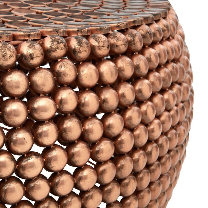 Templar Beaded Copper Coffee Table - The Furniture Mega Store 