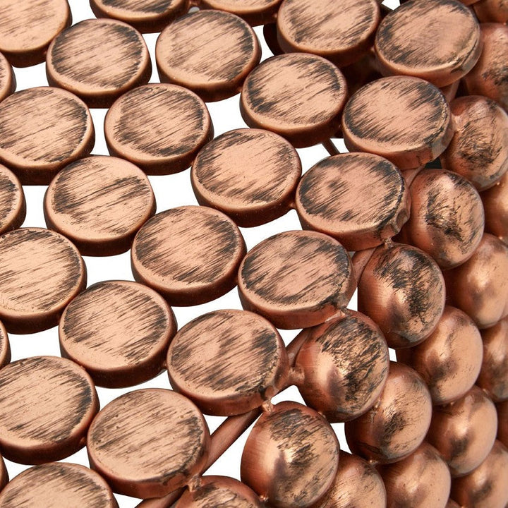 Templar Beaded Copper Coffee Table - The Furniture Mega Store 