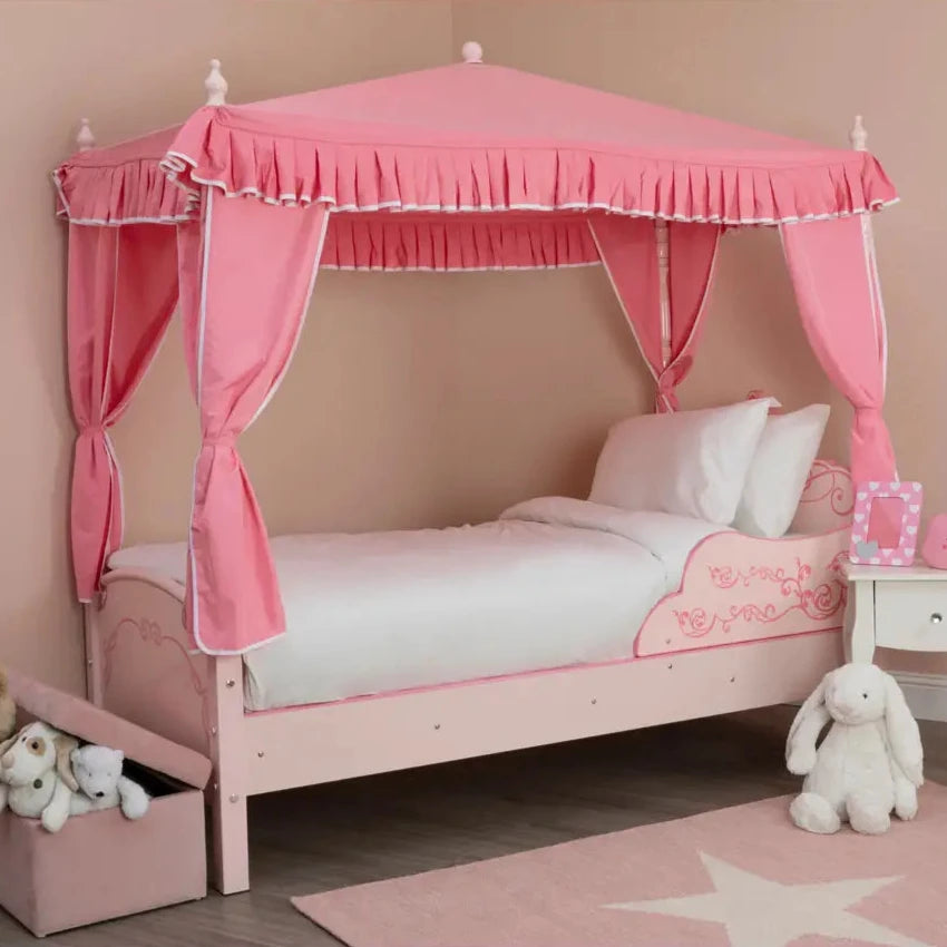 Kids Pink Four Poster Princess Palace Bed Interior Envy