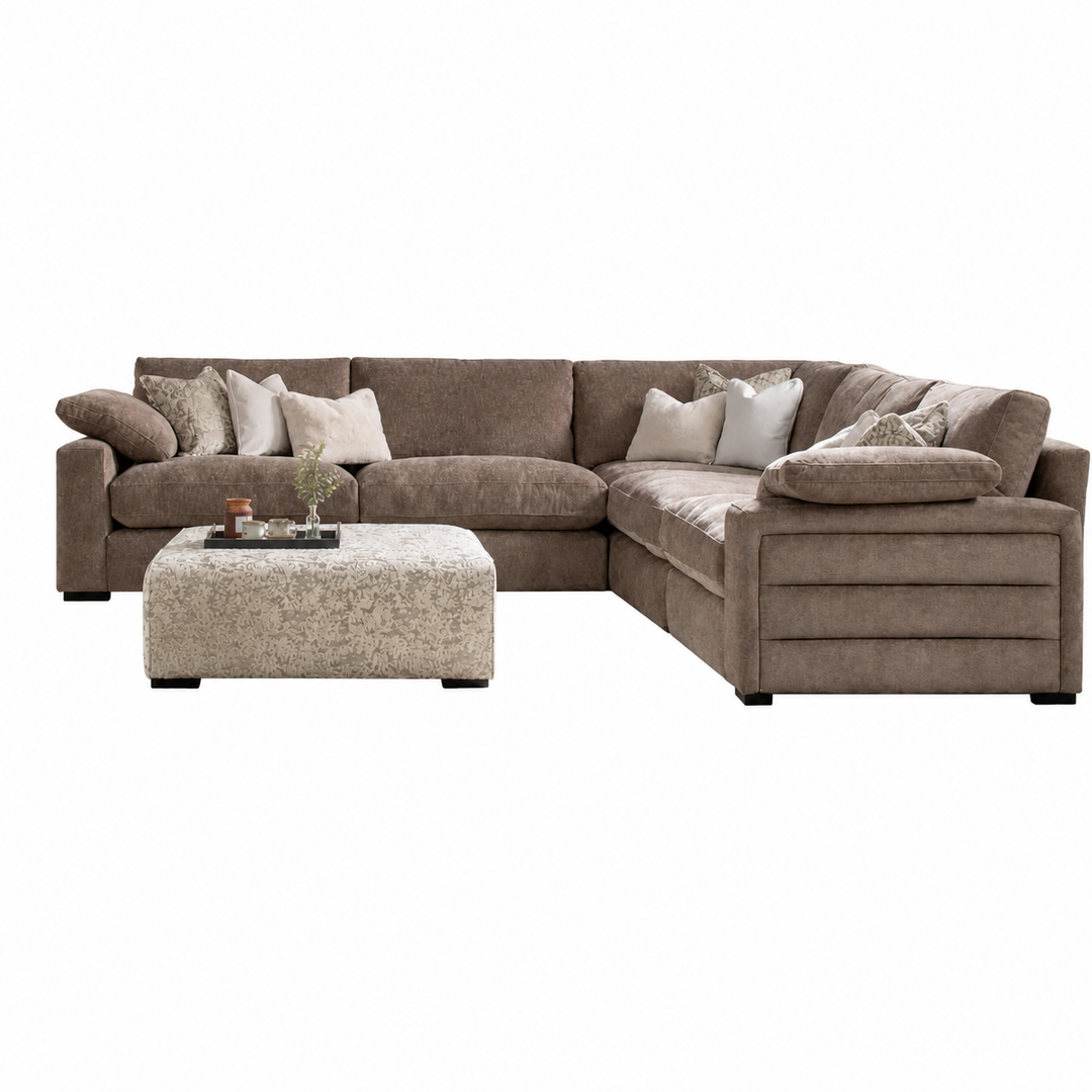Benz Corner Fabric Sofa - Choice Of Fabrics &amp; Feet