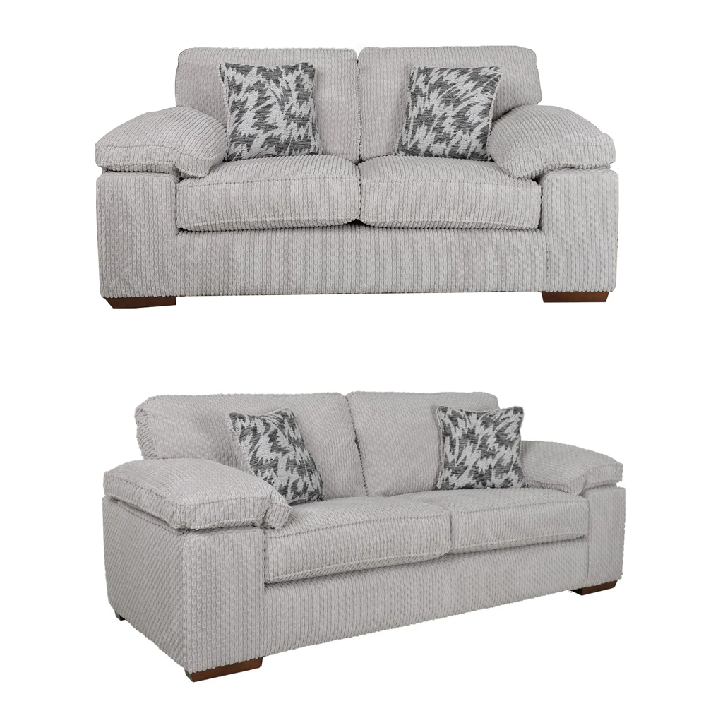 Lilith Fabric 3 Seater & 2 Seater Sofa Set - Choice Of Colours - Interior Envy