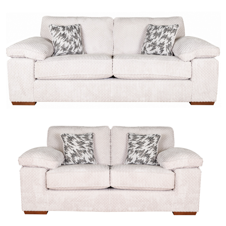 Lilith Fabric 3 Seater & 2 Seater Sofa Set - Choice Of Colours - Interior Envy
