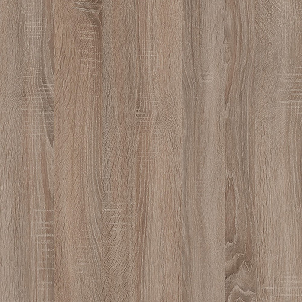 Chelsea White High Gloss & Truffle Oak Trim 3 Door Mirrored Wardrobe - The Furniture Mega Store 