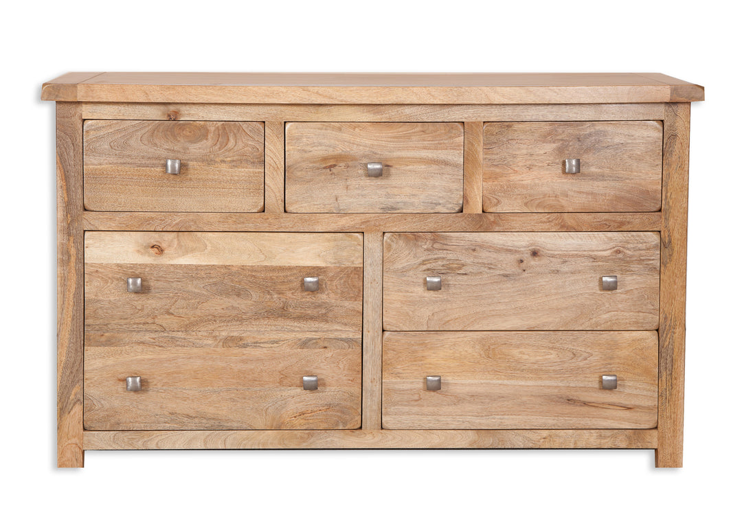 Odisha Mango Wood 7 Draw Chest - Interior Envy