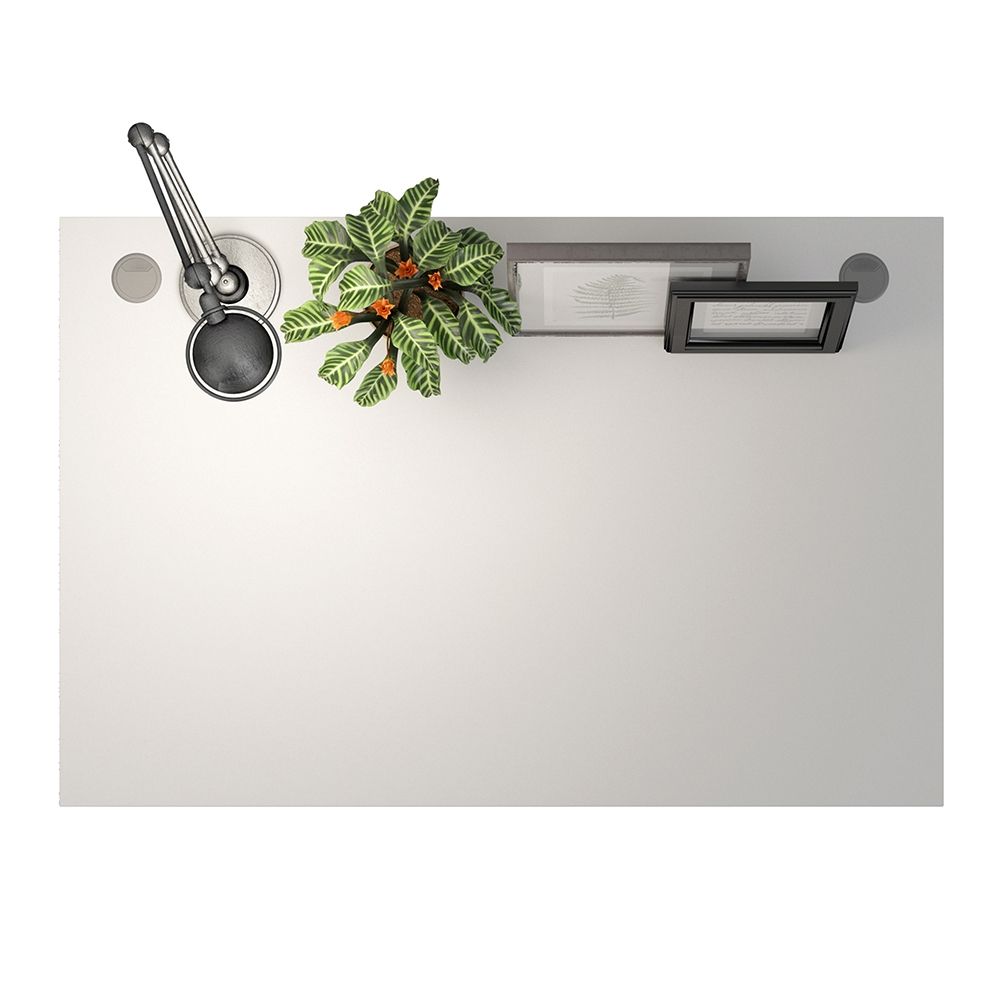 Pria White Desk 120cm - White Legs - Interior Envy