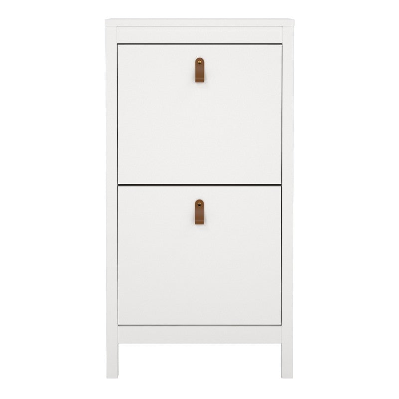 Barcelona Shoe cabinet 2 compartments - White