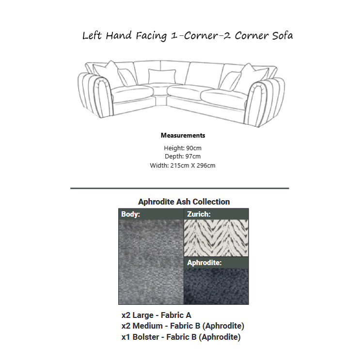 Alana Modular Corner Sofa - Choice Of Sizes & Fabrics - Interior Envy