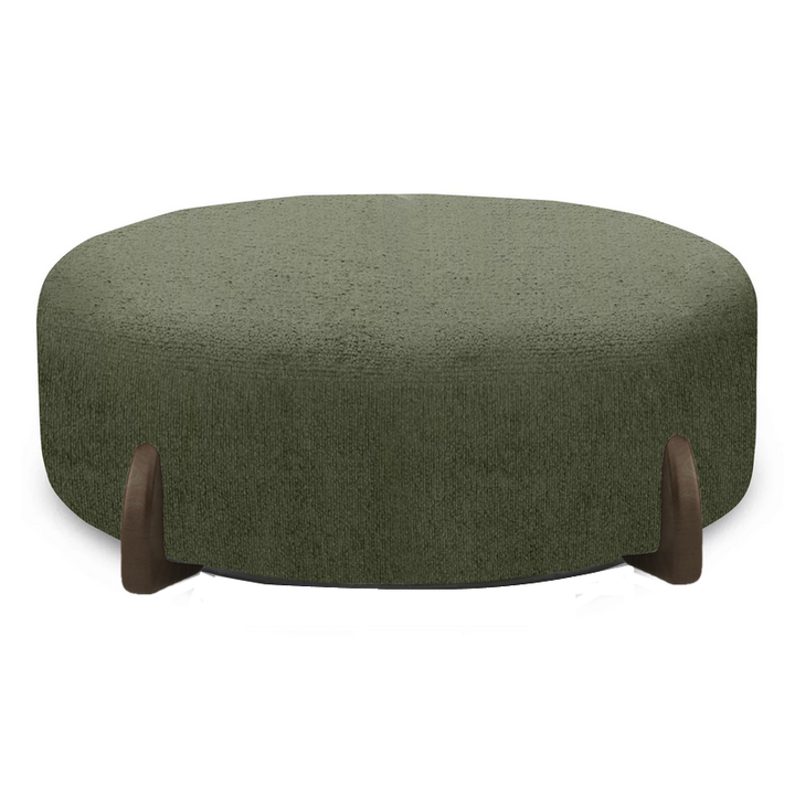 Axel Round Accent Footstool - Choice Of Fabrics & Legs - Interior Envy
