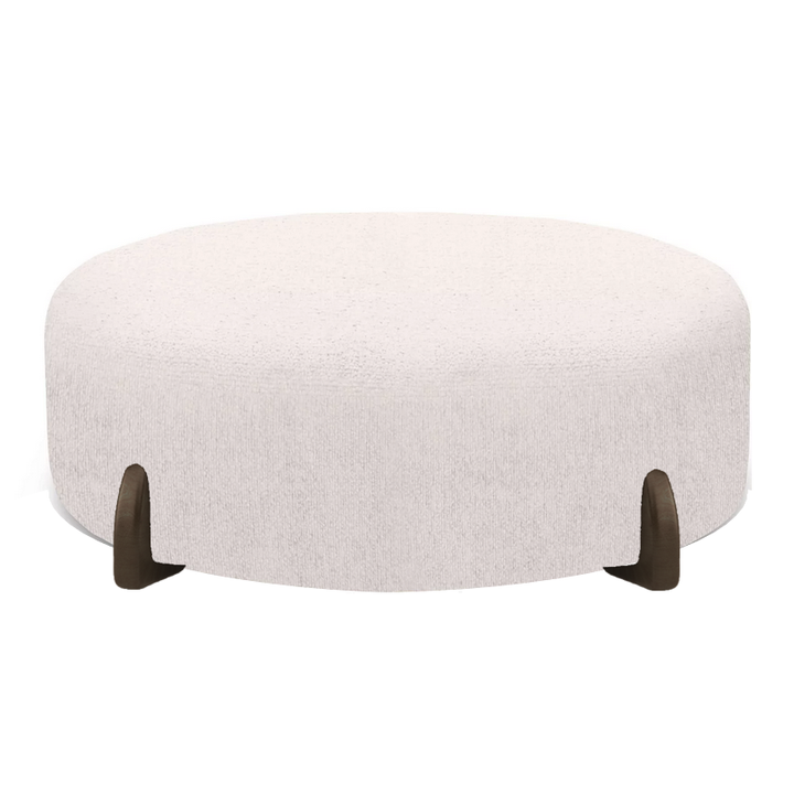 Axel Round Accent Footstool - Choice Of Fabrics & Legs - Interior Envy
