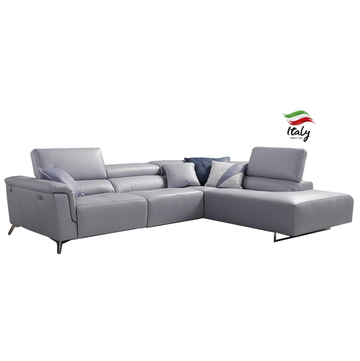 Birdy Italian Leather Power Recliner Corner Sofa - Various Options - Interior Envy