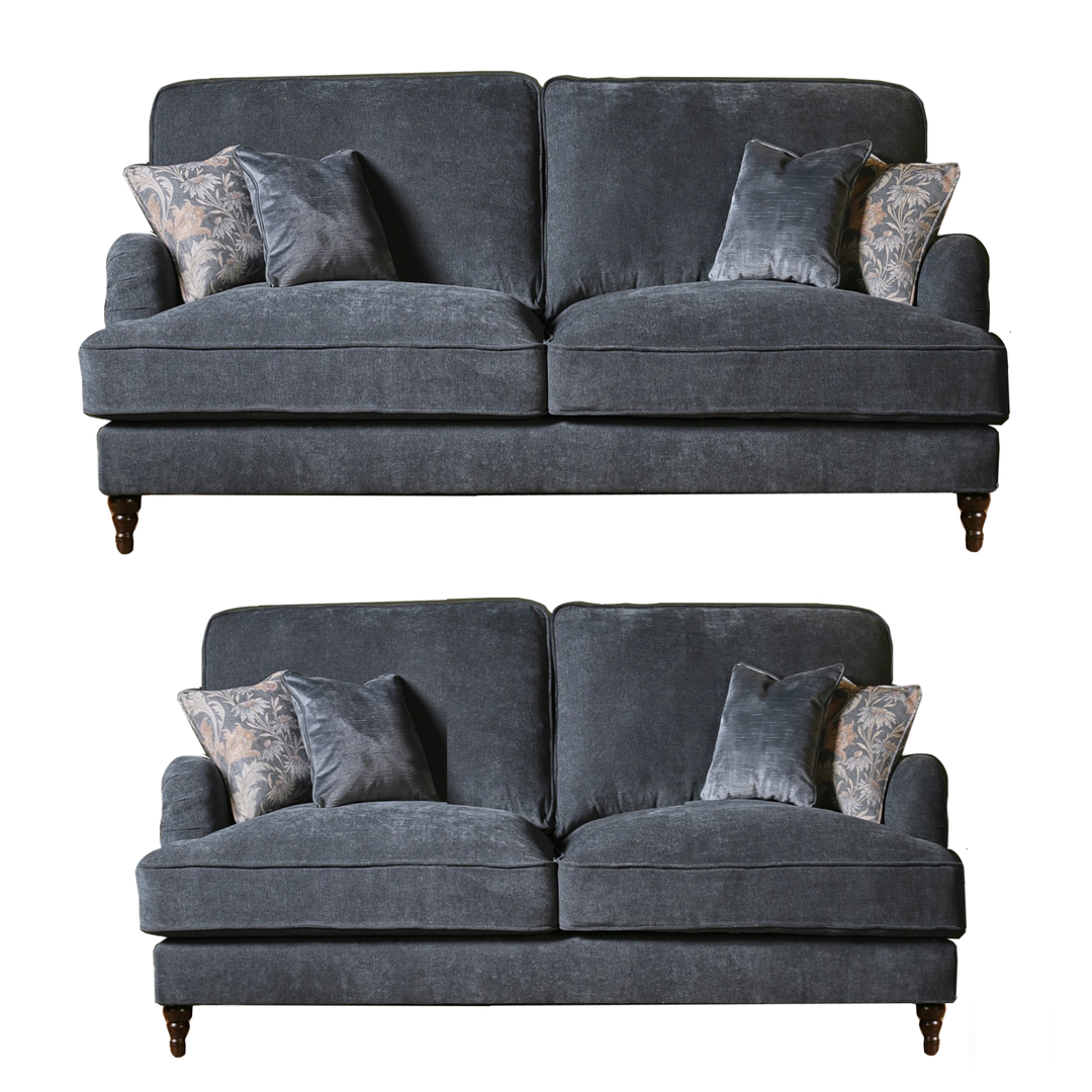 Beatrix 3 Seater & 2 Seater Sofa Set - Choice Of Fabric & Feet - Interior Envy