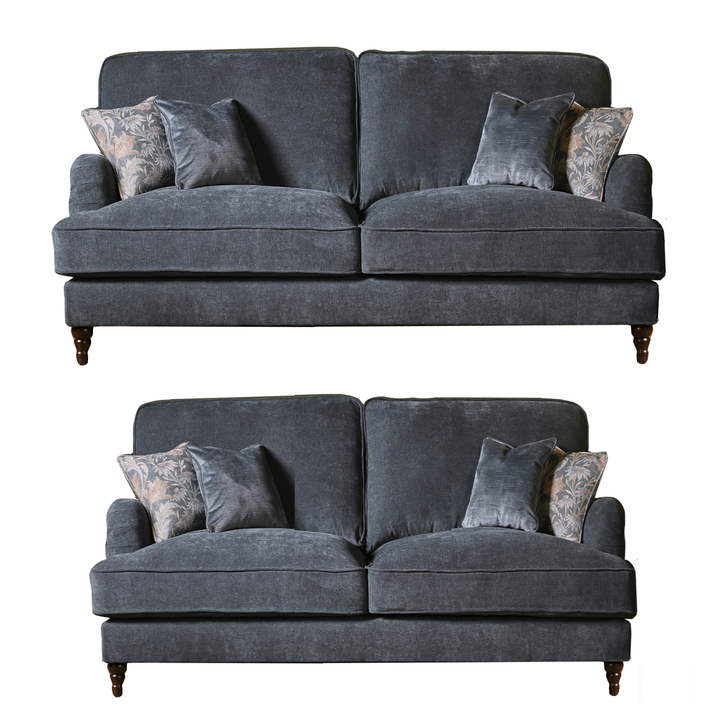 Beatrix 3 Seater & 2 Seater Sofa Set - Choice Of Fabric & Feet - Interior Envy