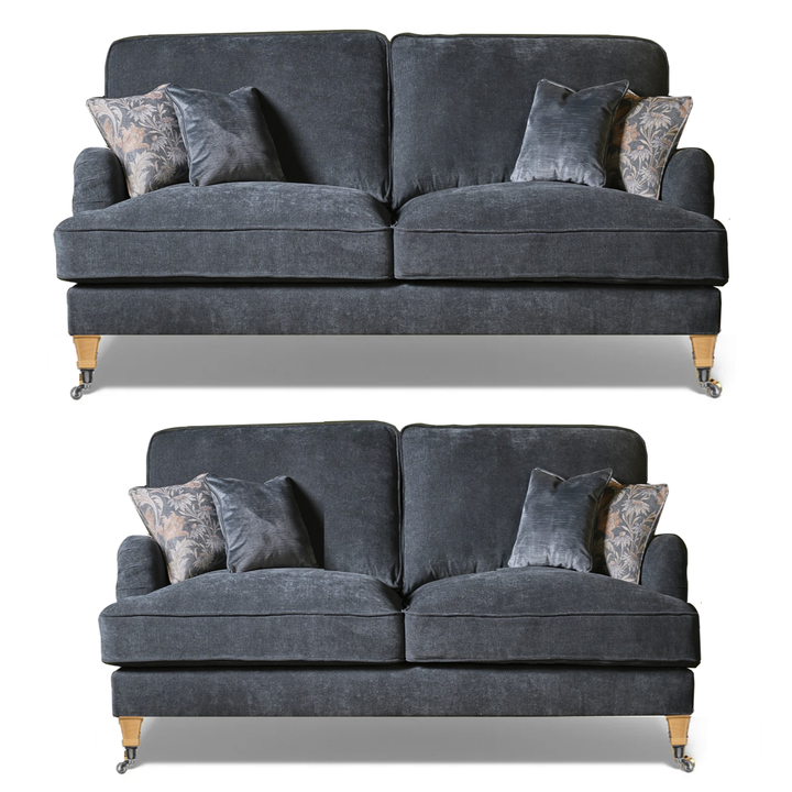 Beatrix 3 Seater & 2 Seater Sofa Set - Choice Of Fabric & Feet - Interior Envy