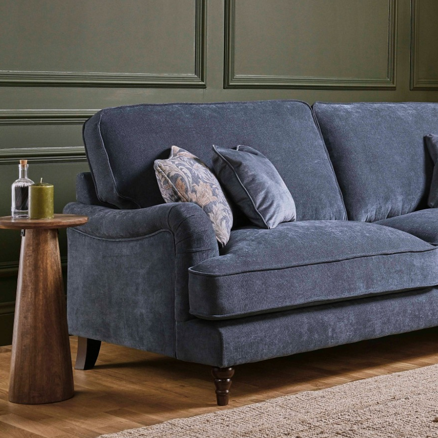 Beatrix Fabric Corner Sofa Collection - Choice Of Size, Fabrics & Feet - Interior Envy