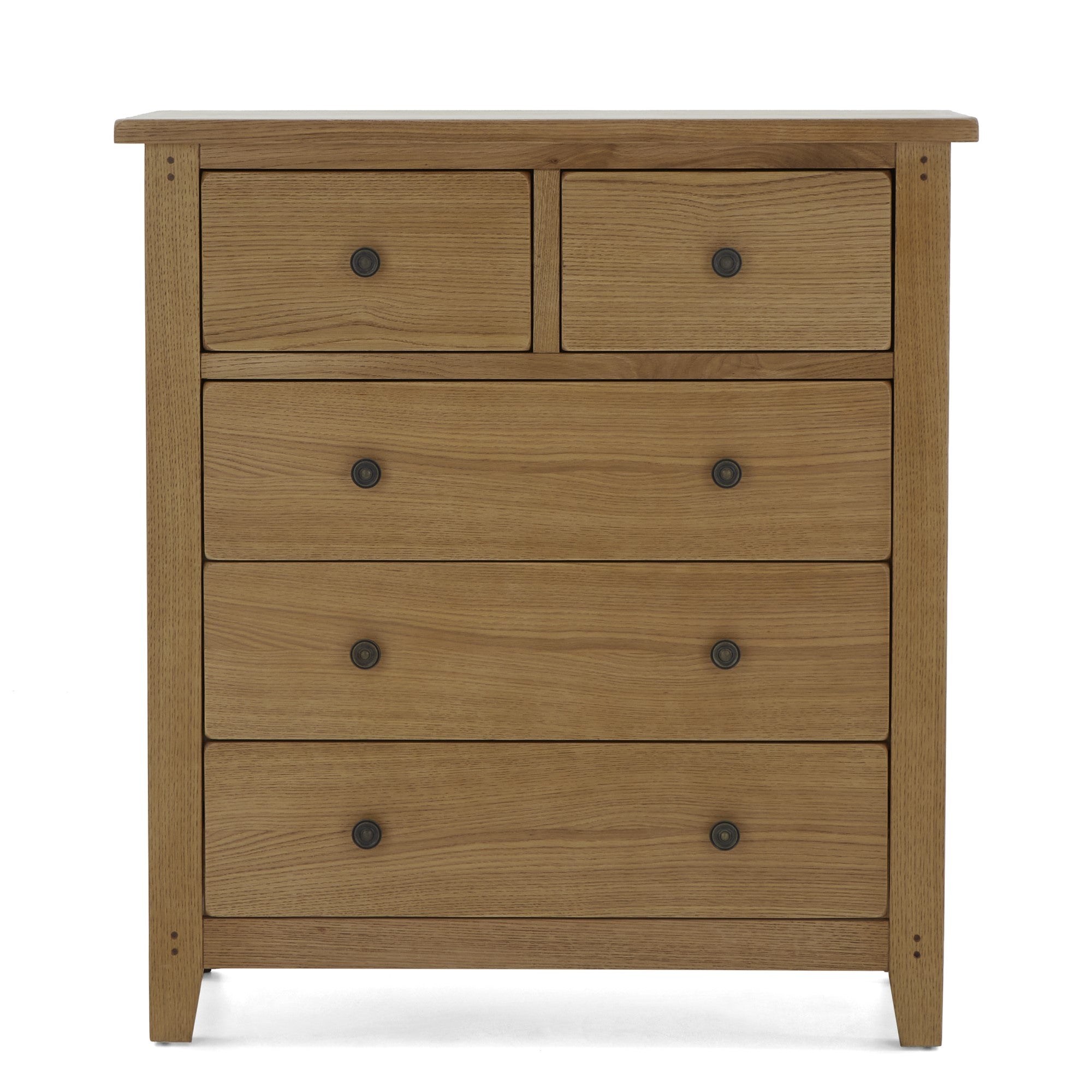 Barnham Oak 2 Over 3 Chest Drawers