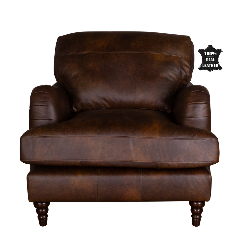 Beatrix Leather Armchair & Love Chair Collection