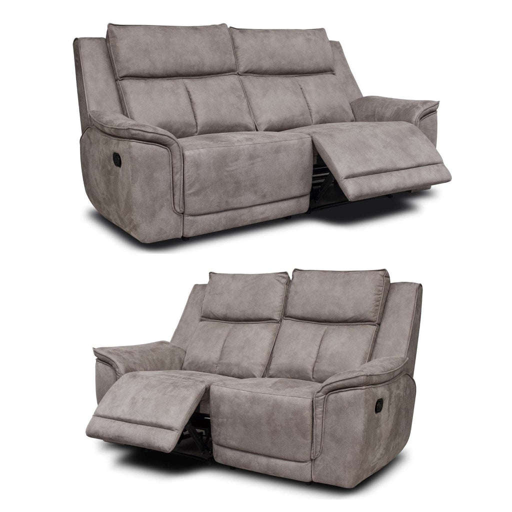 Barello 3 & 2 Seater Manual Recliner Sofa Set Choice Colours