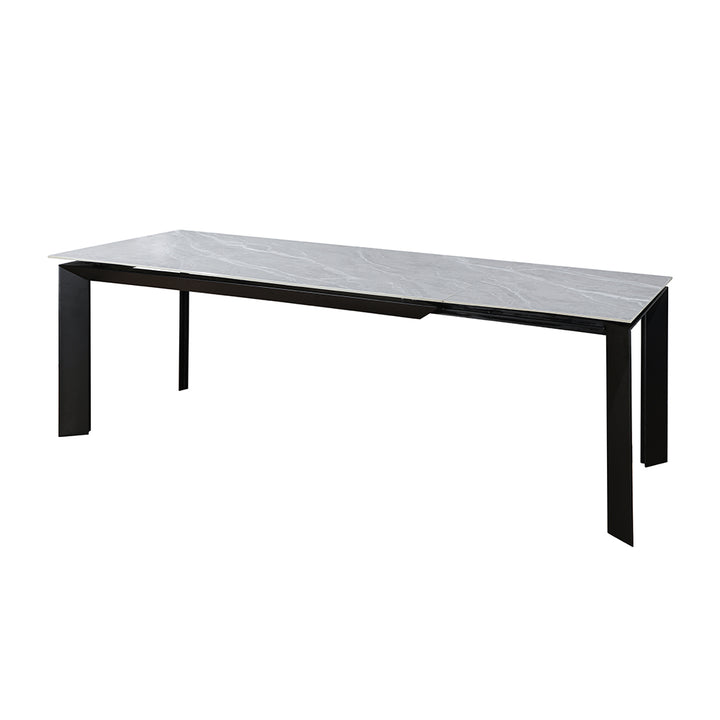 Rosa  Ceramic Argento Grey – 160-220cm Extending Dining Table Matt Finish