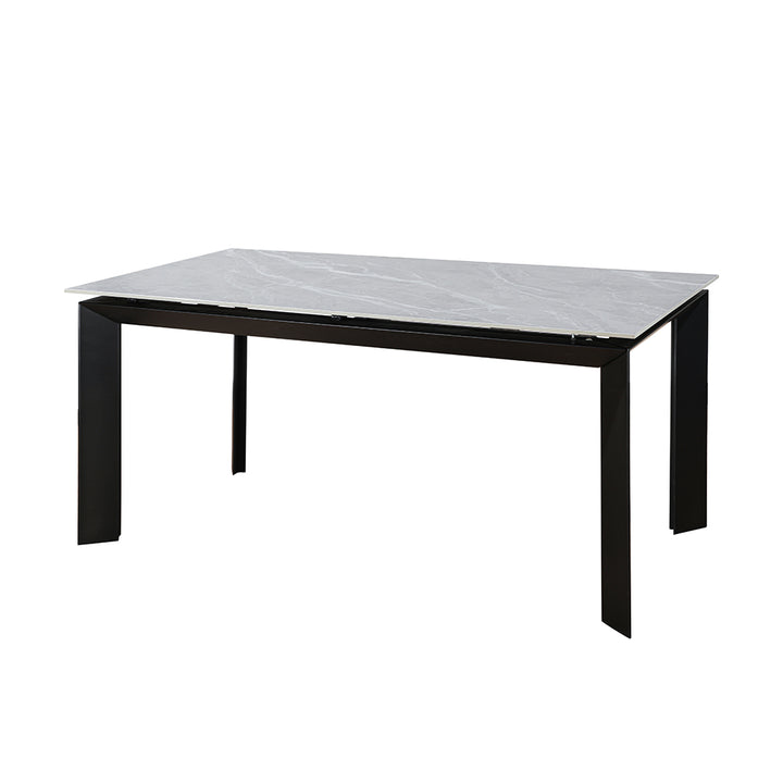 Rosa  Ceramic Argento Grey – 160-220cm Extending Dining Table Matt Finish