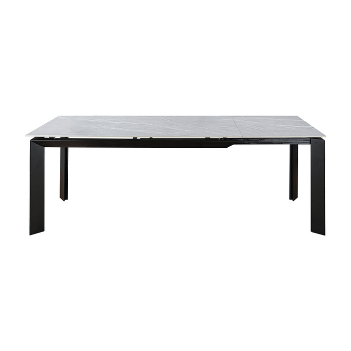Rosa  Ceramic Argento Grey – 160-220cm Extending Dining Table Matt Finish