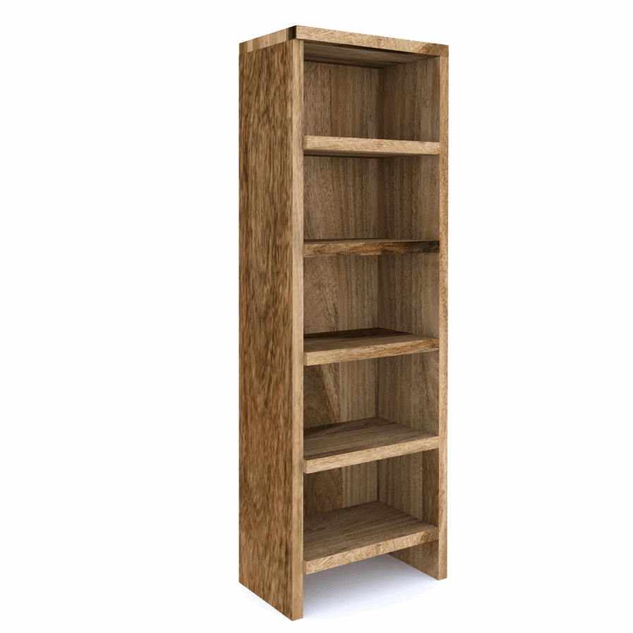 Cuban Mango Wood Shelving DVD-CD Rack - The Furniture Mega Store 