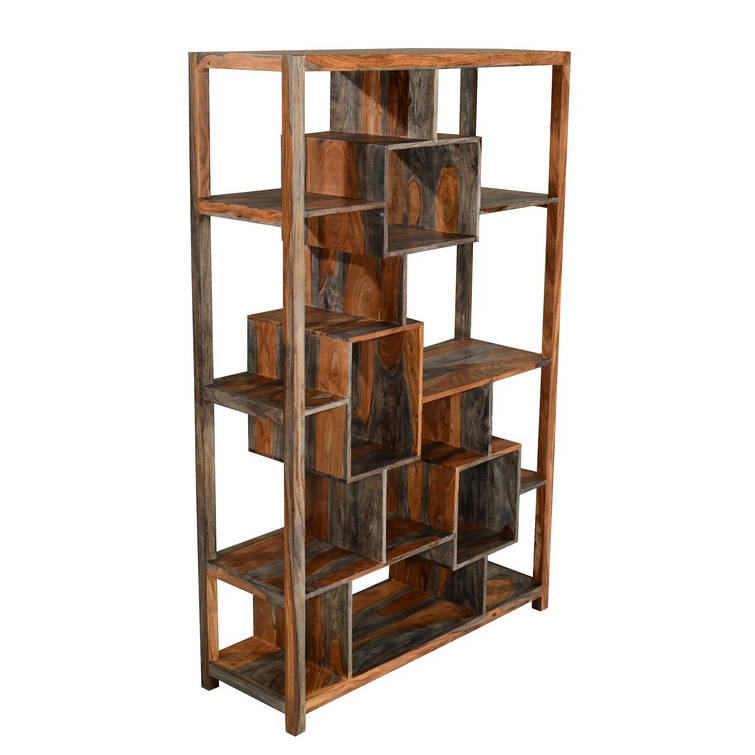 Goa Cube Geometric Large Open Display Shelving Unit - Interior Envy