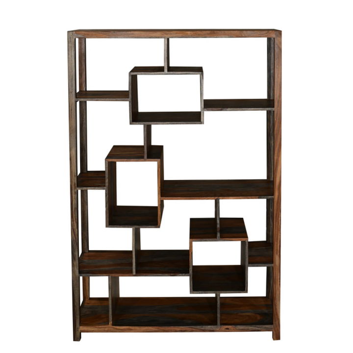 Goa Cube Geometric Large Open Display Shelving Unit - Interior Envy
