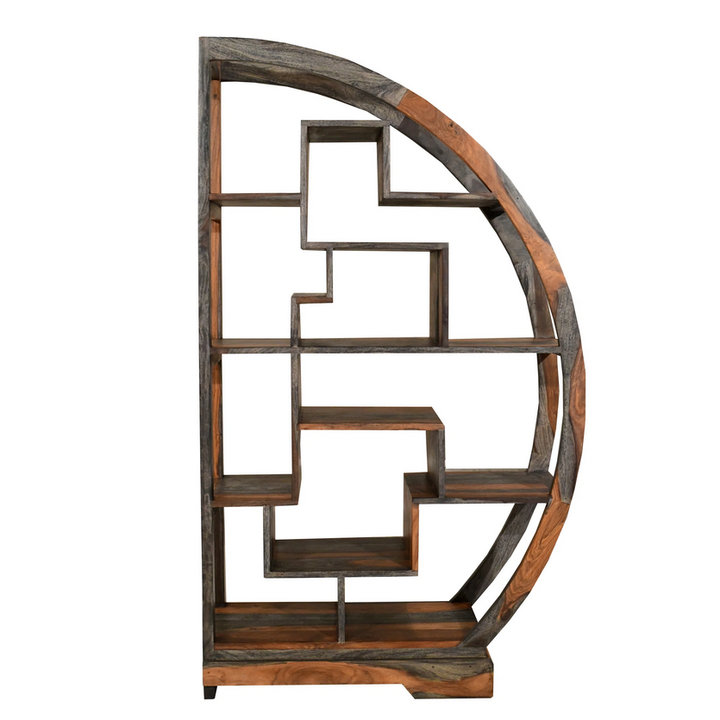 Goa Cube Large Semi Circle Open Display Shelving Unit - Interior Envy