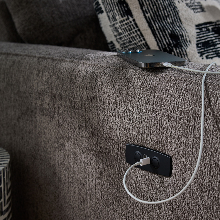 Easy Lounger Power Recliner With Intergrated USB/USB-C charging port. - Interior Envy