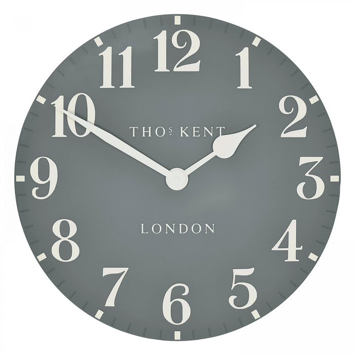 Allure Flax Blue Round Wall Clock - 51cm - Interior Envy