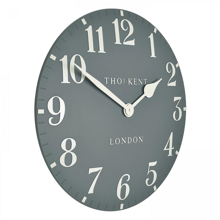 Allure Flax Blue Round Wall Clock - 51cm - Interior Envy