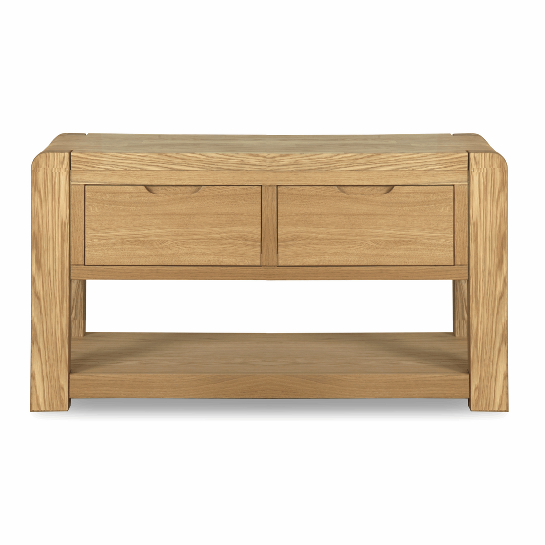 Bakerloo Console Table Bakerloo Oak 2 Drawer Coffee Table | Interior Envy