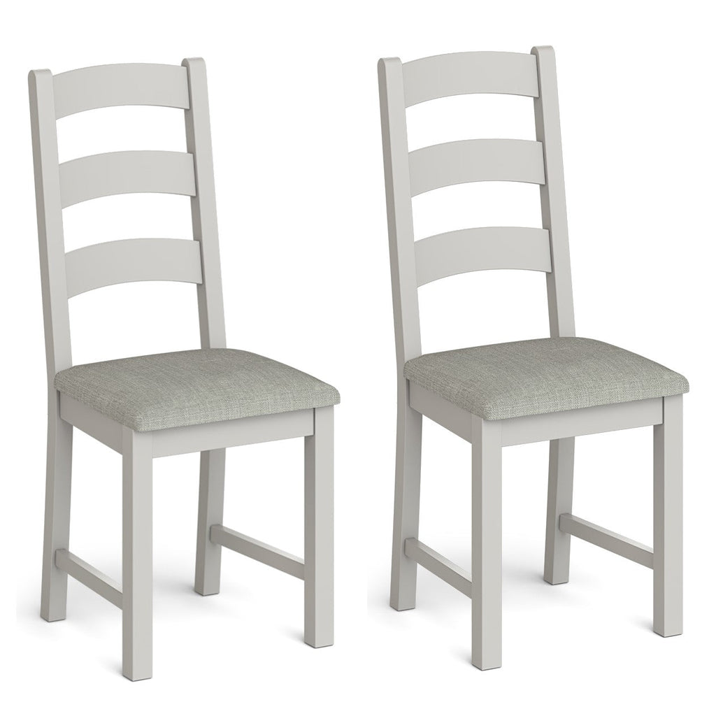Country Oak Collection Ladder Back Dining Chairs Sold Pairs