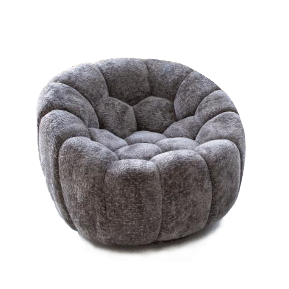 Curve Bubble Swivel Armchair Choice Fabrics