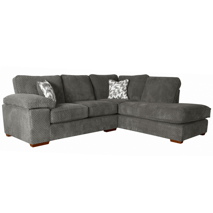 Lilith Fabric Chaise Corner Sofa - Choice Of Fabrics & Feet - Interior Envy