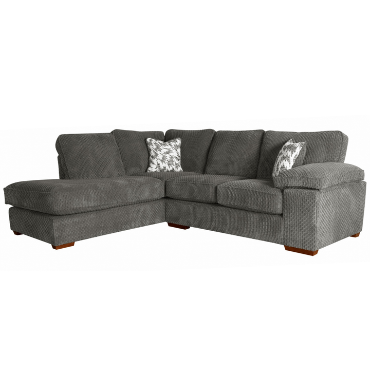Lilith Fabric Chaise Corner Sofa - Choice Of Fabrics & Feet - Interior Envy